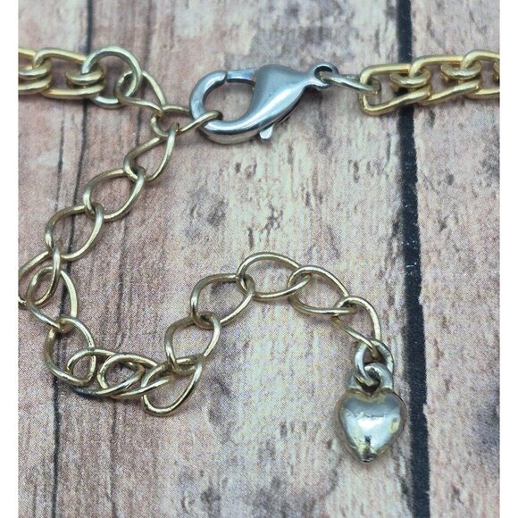 Pretty Gold Tone Multi Strand Beaded Shades of Pink Boho Necklace 19" Layered - Picture 9 of 9